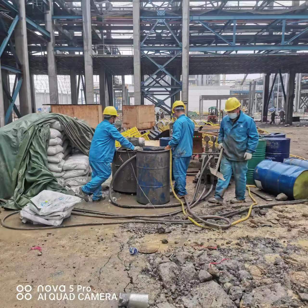 绥化设备基础下沉沉降注浆加固施工